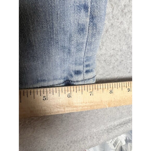 TK Axel Dutton Mens 30X32 Denim Jeans Taper Fit Light Wash Button Fly - Picture 15 of 16